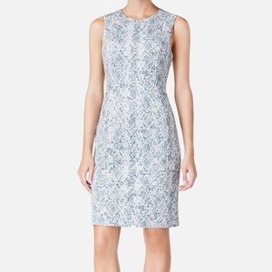 Calvin Klein Women's Faux-Suede Printed Sheath Dress 14
